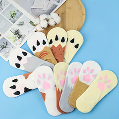 Animal Claw Print Ankle Socks Women's Stockings & Hosiery