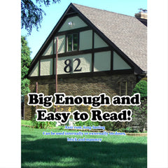 Large House Numbers 11 Inch Modern Cast Iron Address Numbers