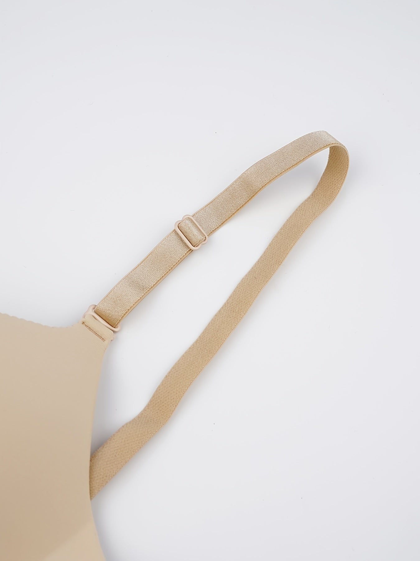 Wave Trim Wireless Push Up Bra Three Rows Three Buckles Women's Lingerie