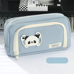 Panda Large Capacity Pencil Case for School Students