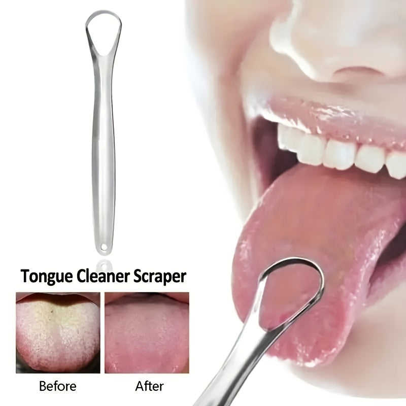 Stainless Steel Tongue Scraper Cleaner for Men Women