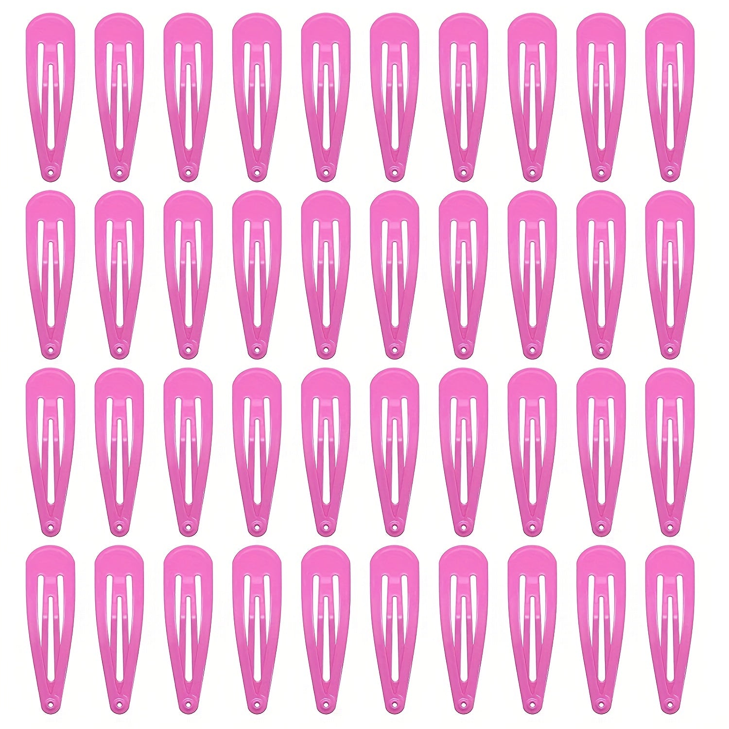 40 Pcs Metal Snap Side Clip Barrettes for Women Hair Accessories