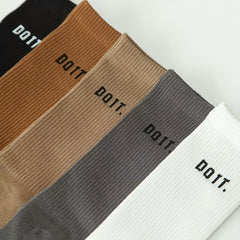 5 Pairs Letter Print Socks Women's Sports Stockings