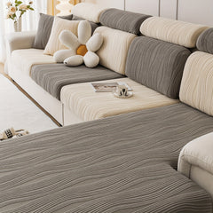 Polar Fleece Elastic Sofa Slipcover Non-slip Couch Cover