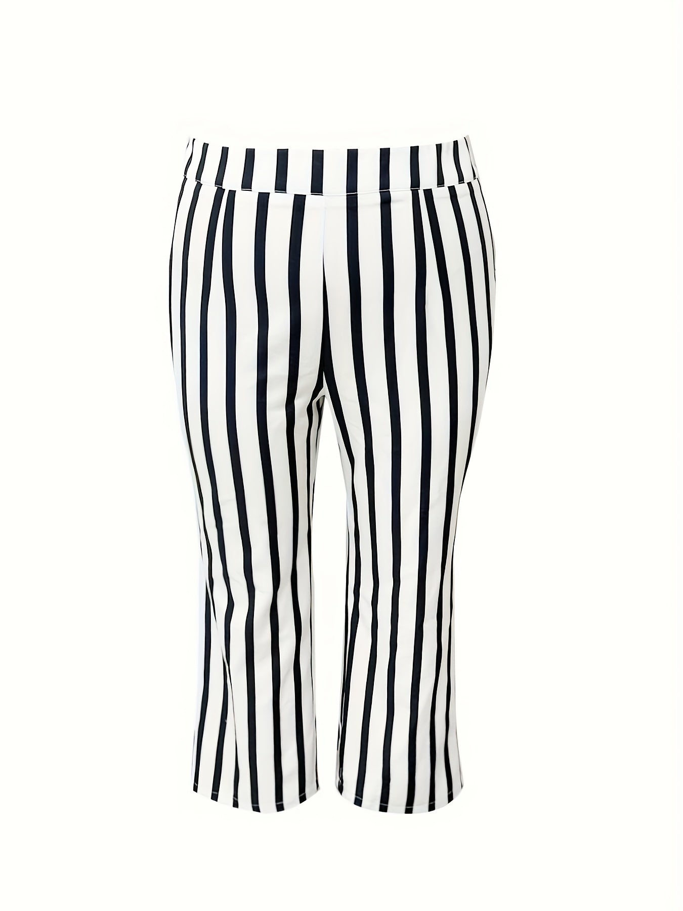  Stripe Print Blazer & Pants Suit Set