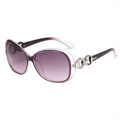 Round Frame Sunglasses Gradient Lens Glasses UV400