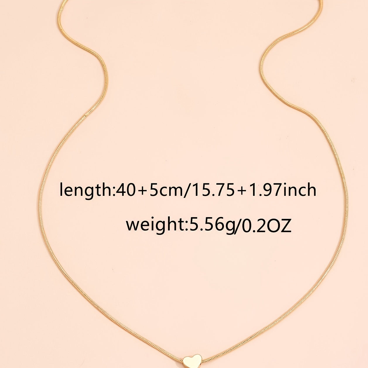 Love Heart Alloy Necklace For Women