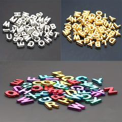 50pcs Large Letter Acrylic Beads Multicolor for DIY Necklace Bracelet Toys