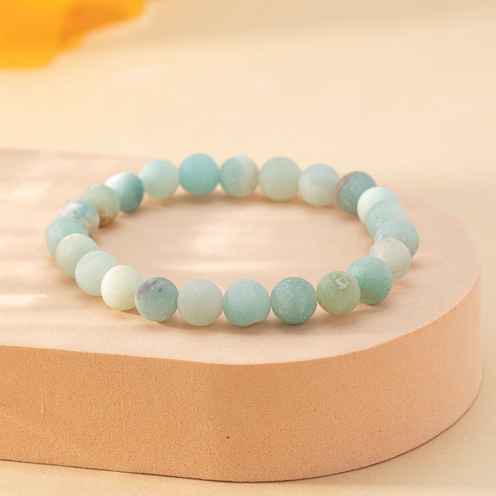 Matte Beaded Bracelet Set For Men Women Semi Precious Gemstone Beads