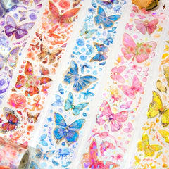 Butterfly Series Laser Golden DIY Journal Decorative Tape