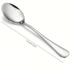 24pcs Stainless Steel Soup Coffee Milk Stirring Dessert Spoon