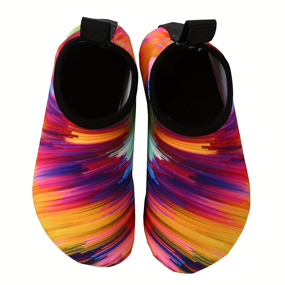 Women's Beach Wading Shoes Colorful Slip On Quick Drying Aqua Shoes