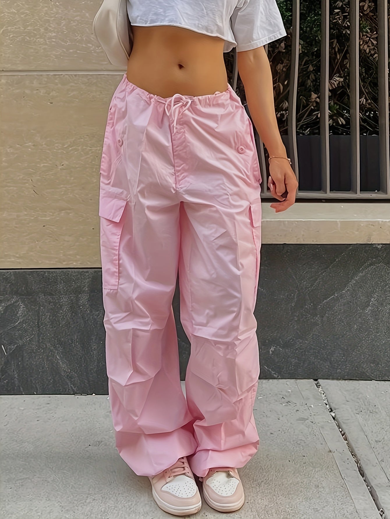 Y2K Oversized Cargo Straight Casual Pants Women's Clothing