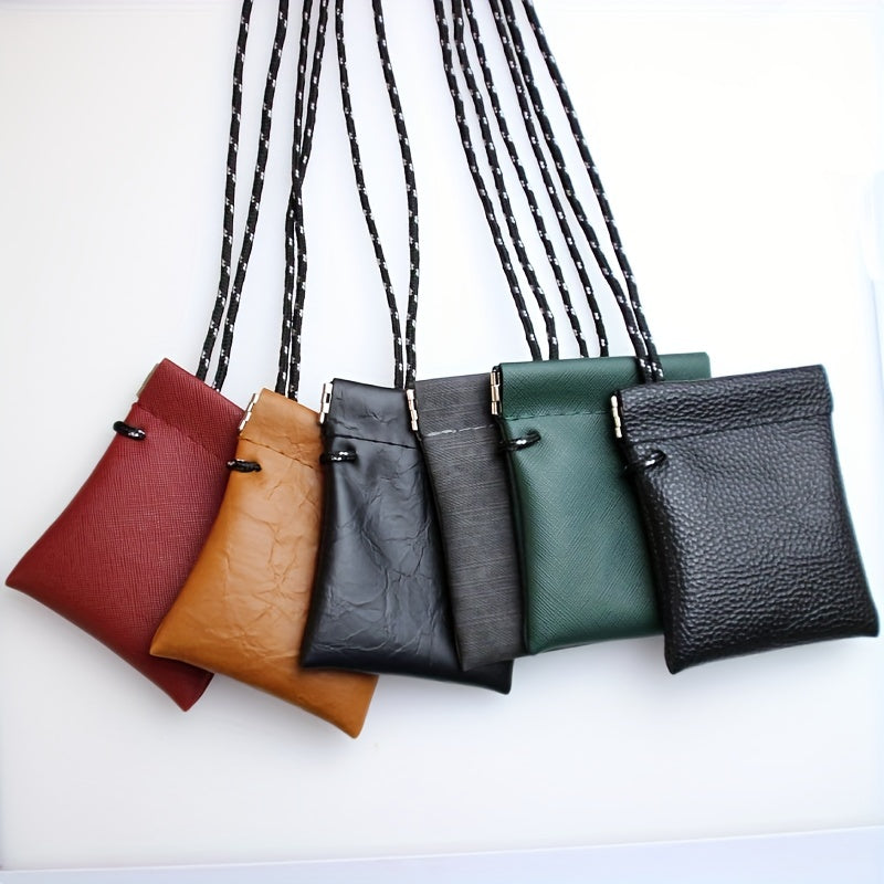 Minimalist Hanging Bag Coin Purse Earphone Pouch for Travel