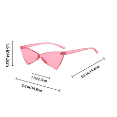 Cat Eye Sunglasses Bowknot Candy Prom Women's Sunglasses