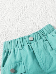 Girls Plain Shorts Comfortable Casual Pants Summer Outdoor Kids