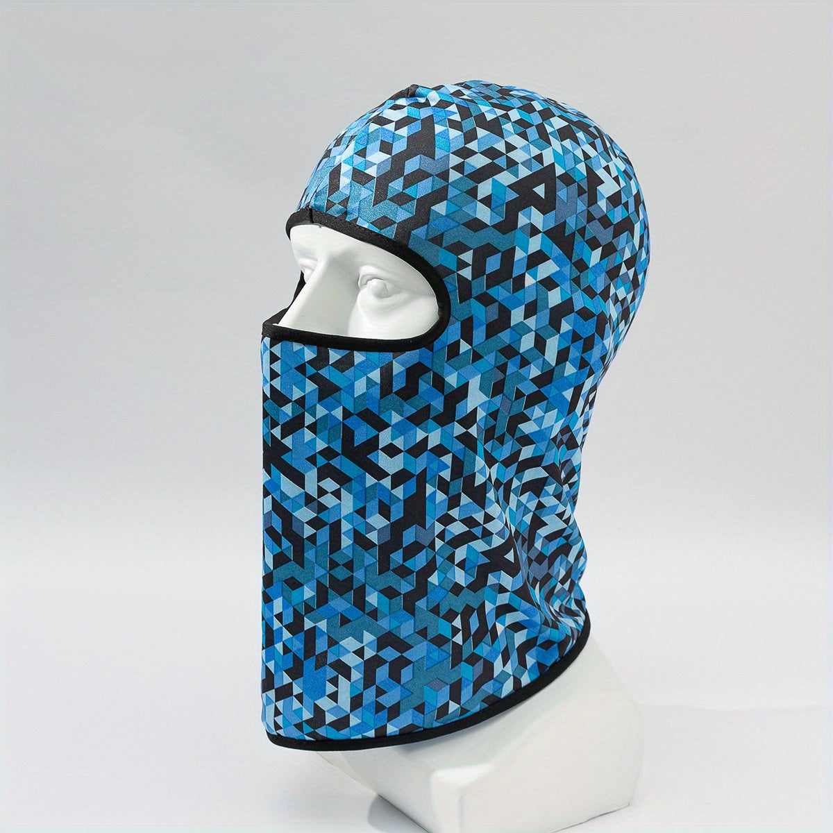 Camouflage Plaid Pullover Hat Men's Sun Protection Mask Hat