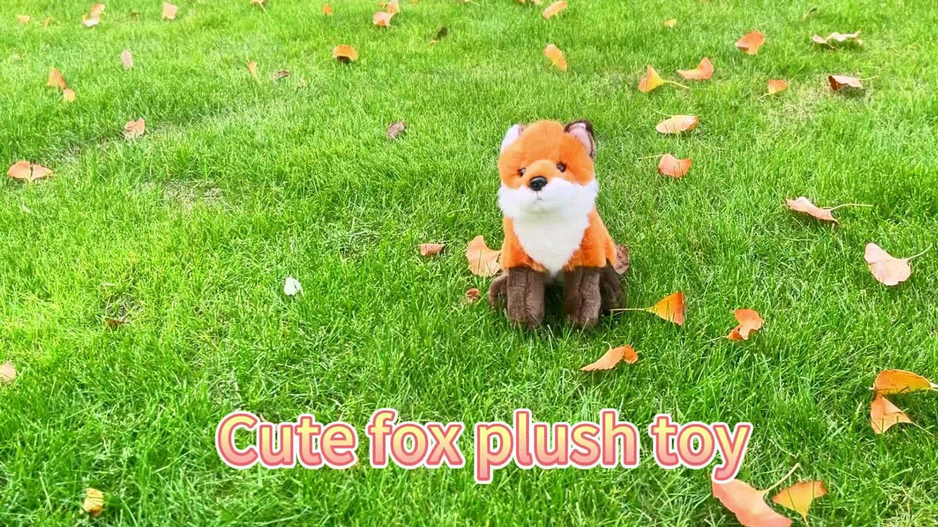 Emulational Fox Plush Toy for Kids - Birthday Gift Not Animal Fur