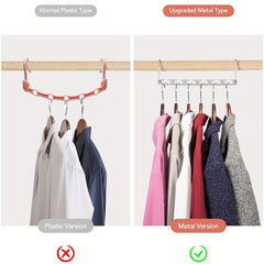 12pcs Stainless Steel Magic Hangers Closet Organizer Wardrobe Space Saving