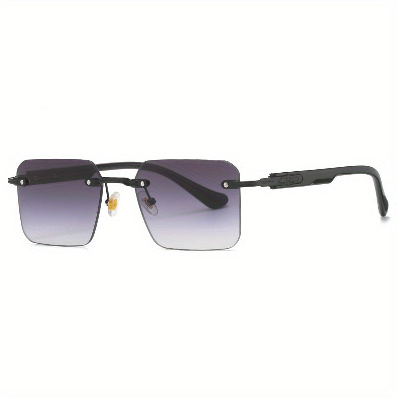 Men's Rimless Sunglasses | Street Photography & Parties