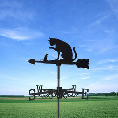 Stylish Cat & Mouse Weather Vane for Garden Decor