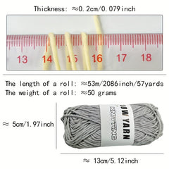 Glow In The Dark Yarn Soft Luminous Yarn DIY Knitting Crocheting Supplies
