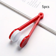 5pcs Eyeglass Cleaner Soft Brush Carrying Glasses Cleaning Brush Microfiber