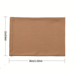 Solid Striped Turban Cap Hijab Soft Inner Cap Casual Underscarf