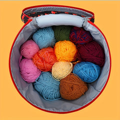 Large Capacity Yarn Bag Bee Print Storage Bag