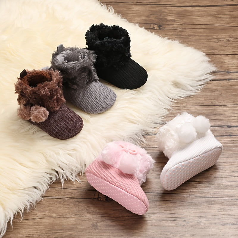 Toddler Baby Girls Booties High Top Slippers Indoor Shoes Winter Halloween Gift