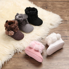 Toddler Baby Girls Booties High Top Slippers Indoor Shoes Winter Halloween Gift