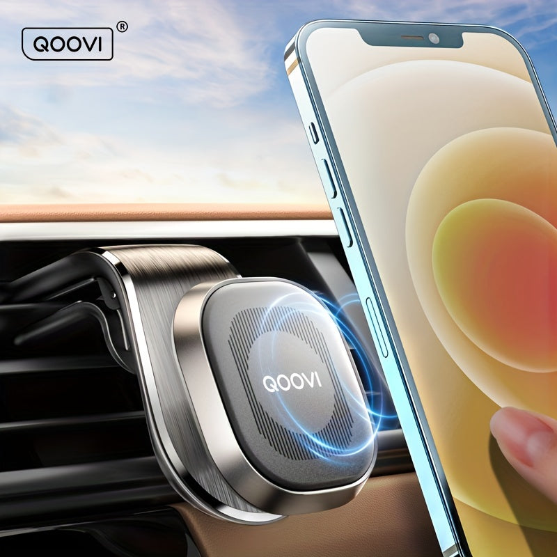 QOOVI Magnetic Car Phone Holder Air Vent Mount 360 Degree GPS Support