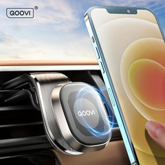 QOOVI Magnetic Car Phone Holder Air Vent Mount 360 Degree GPS Support