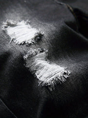 Men's Ripped Denim Shorts Casual Street Style Distressed Shorts