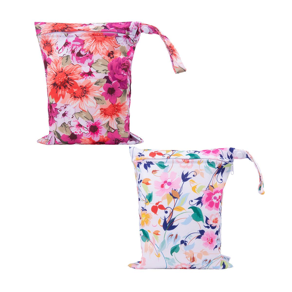 2pcs Reusable Waterproof Baby Diaper Bags for Storage & Drying