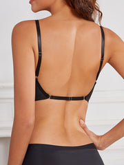 Comfy Push Up Bra Solid T Shirt Lingerie