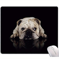 French Bulldog Face Mouse Pad - Non Slip Rubber Base