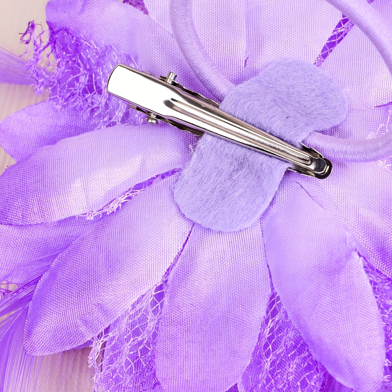 Mesh Flower Head Piece Faux Feather Head Piece Women's Hair Accessories