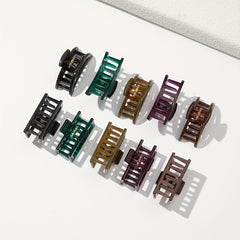 10PCS Transparent Square Hair Claw Non-slip Hair Accessory