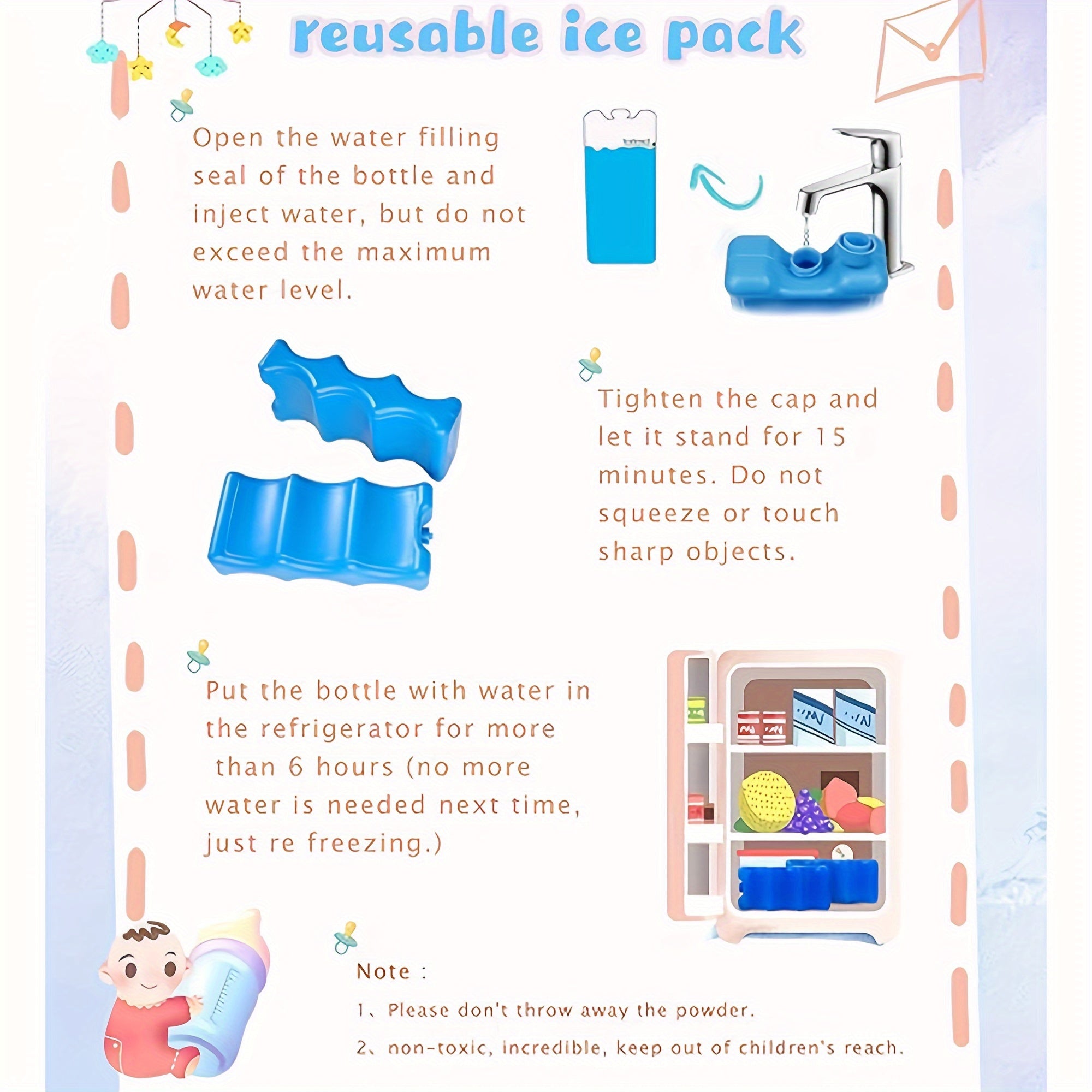 XINSILU Insulated Lunch Bag Ice Pack Leakproof Cooler Tote