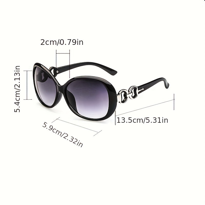 Women's Oval Sunglasses Gradient UV400 Sun Shades Glasses
