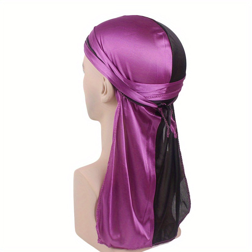 Satin Durag Silk Hip Hop Unisex Head Wraps Turban Night Caps