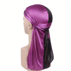 Satin Durag Silk Hip Hop Unisex Head Wraps Turban Night Caps