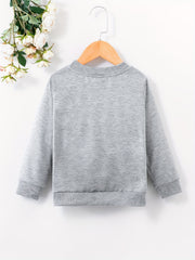Boy's Mams Boy Print Sweatshirt Casual Slightly Stretch Breathable Sweatshirt