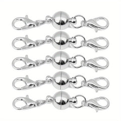 5pcs 6mm Copper Ball Magnet Clasp Bracelet DIY Accessory Set