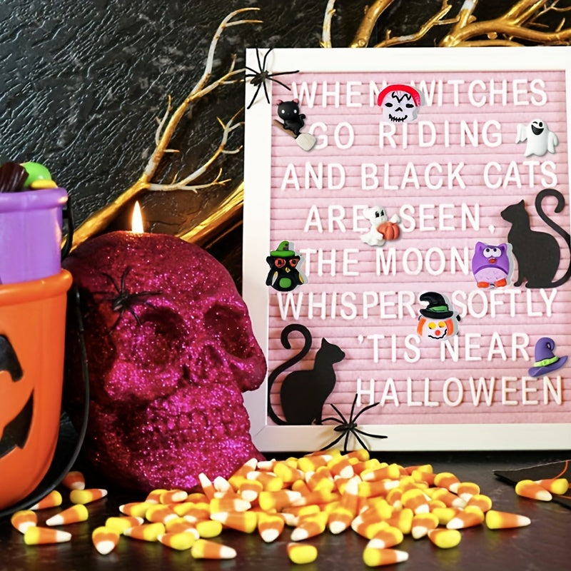 40pcs Halloween Push Pins Pumpkin Ghost Decoration Cork Board Photo Wall School