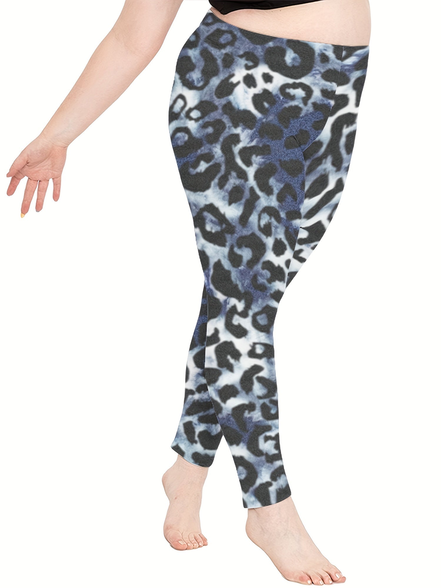  Tie Dye & Leopard Print High Rise Gym Yoga Pants