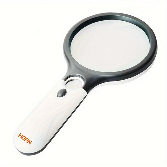 3 LED Light 45X Magnifying Glass Pocket Microscope Jewelry Loupe Handheld