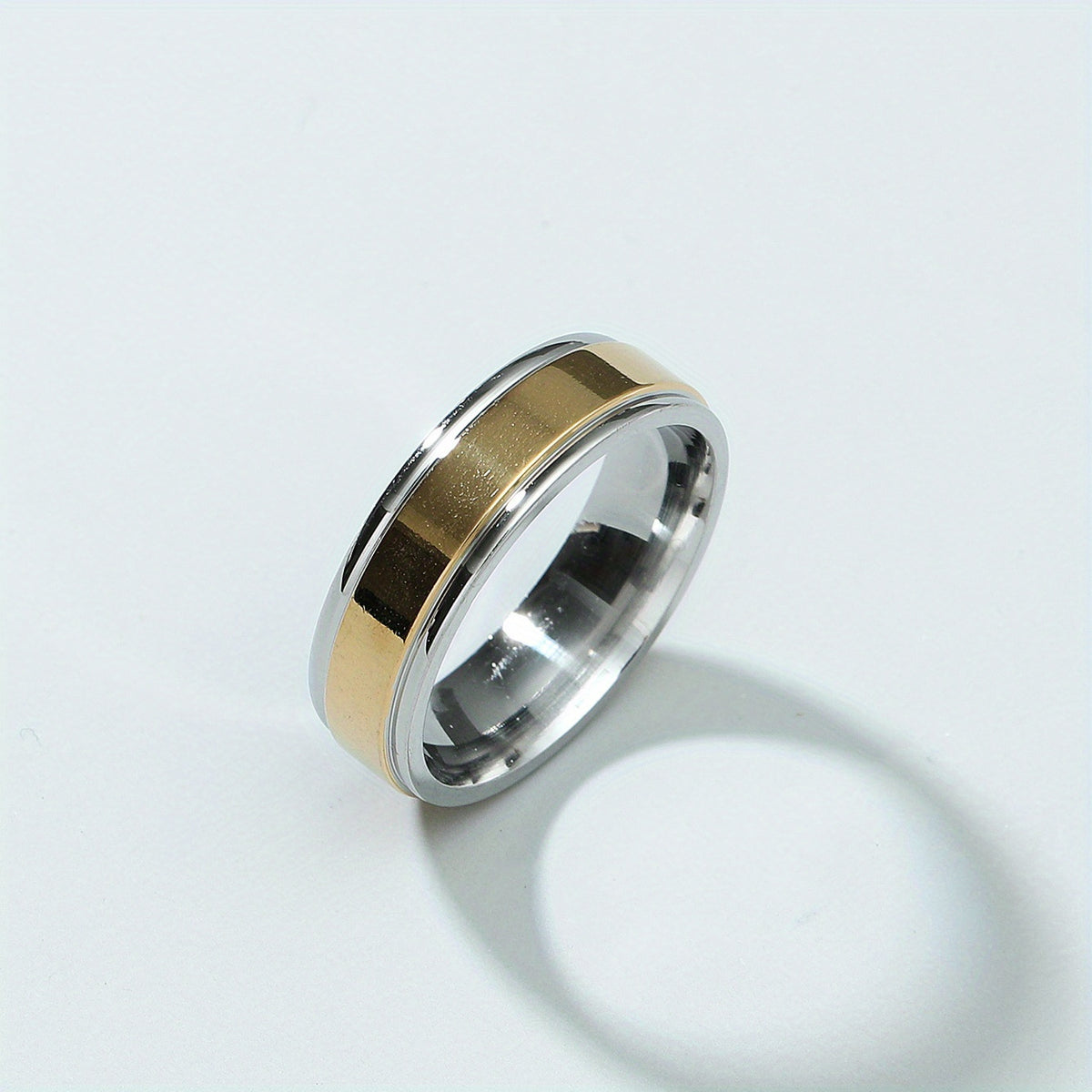 6MM Retro Stainless Steel Men's Ring