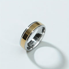 6MM Retro Stainless Steel Men's Ring